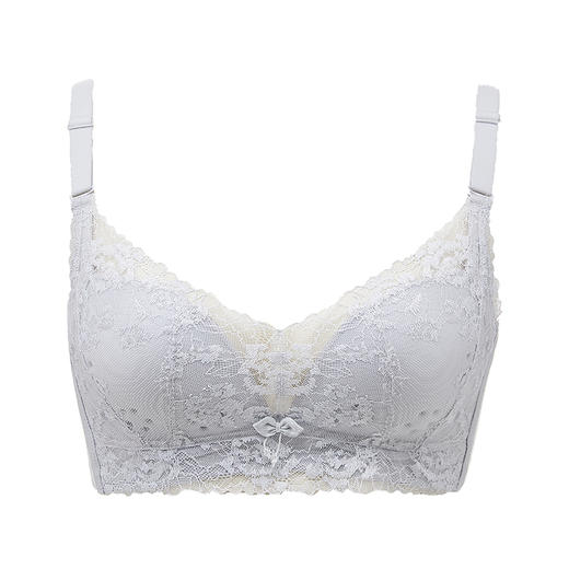 都市丽人WISECOOL内衣AB薄3/4杯蕾丝文胸三排无钢圈LB32D3 商品图5