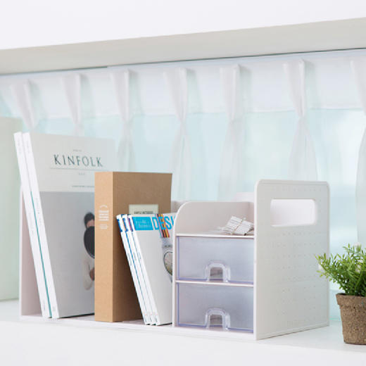 【SYSMAX】多功能收纳书架书立含两层抽屉 商品图0