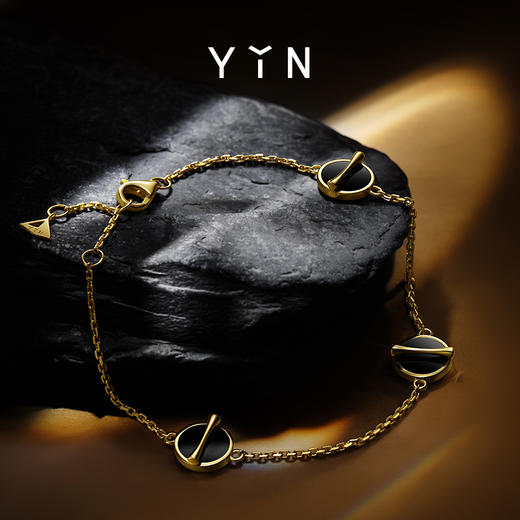 「因」系列 黄金比黑玛瑙手链礼盒 商品图3