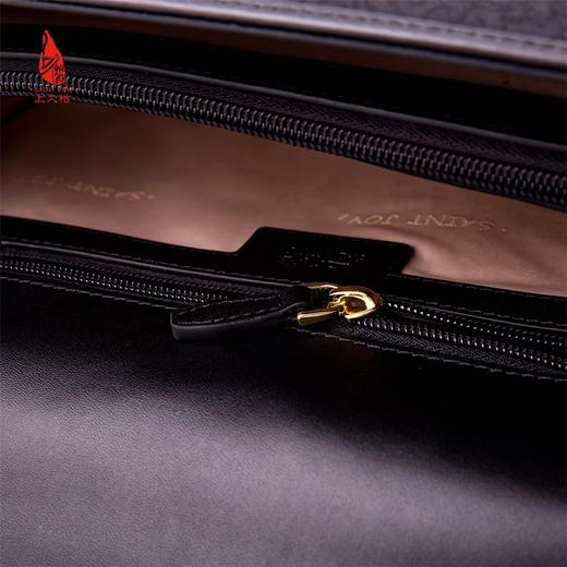 SAINTJOY/上久楷 女士宋锦拎包 缠枝纹 蓝色  红色 黑色 BWS16A0901 商品图13