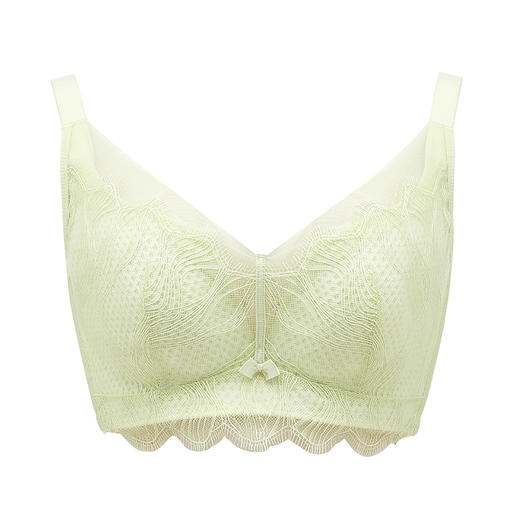 都市丽人完美包容常规内衣D杯超薄3/4杯蕾丝文胸四排软钢圈YB33J7 商品图6