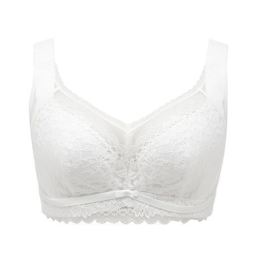 都市丽人完美包容内衣CDE超薄3/4杯蕾丝文胸四排软钢圈YB33J2 商品图4