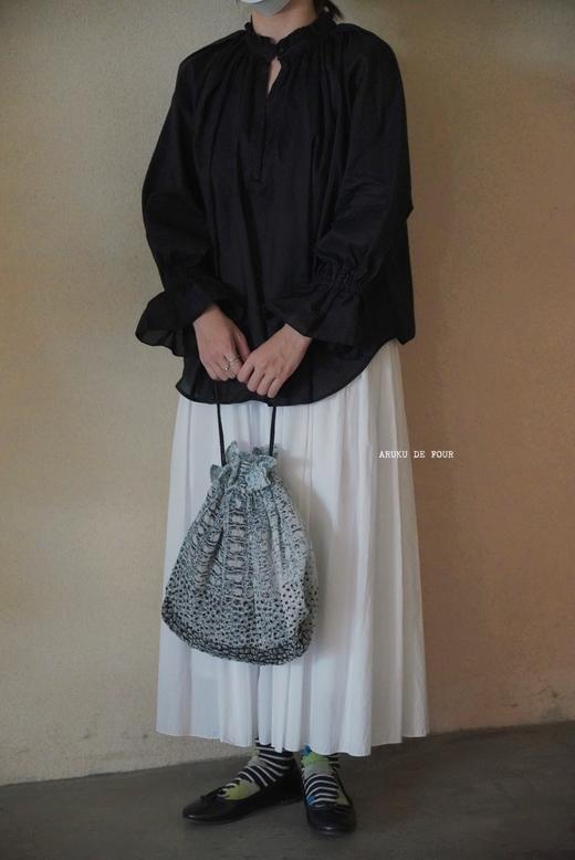 Francesca多色泡泡袖衬衫上衣 商品图1