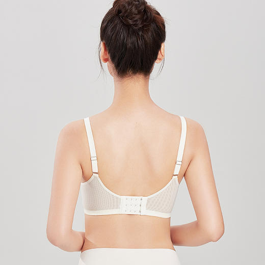 都市丽人自然舒适内衣AB薄3/4杯蕾丝文胸三排树脂胶圈LB32A3 商品图2