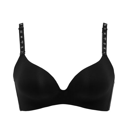 都市丽人0压无痕内衣A:中厚B:薄3/4杯光面泳布文胸三排树脂胶圈LB32B1 商品图4