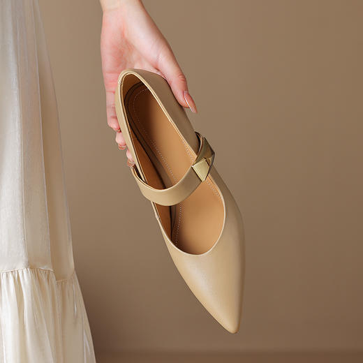 春季新款，里外全皮尖头高跟单鞋HBP-5131 商品图6