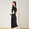 法式连衣裙女春显瘦打褶桃心领针织连衣裙小黑裙子V0050564 商品缩略图3