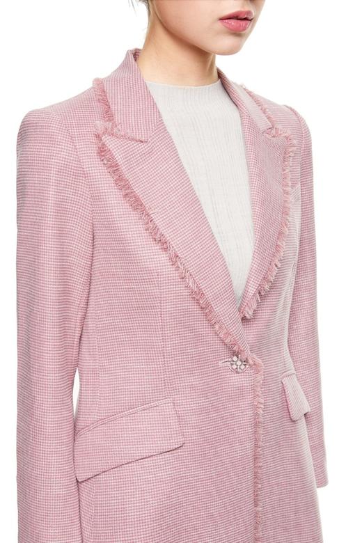 J.A 甜美粉流苏边西装外套 8661 商品图3