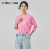oldcolour2023春季新款气质百搭圆领基础款五分袖T恤女O12022433 商品缩略图3