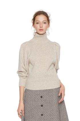 NOIR 羊腿袖高领毛衫 6171