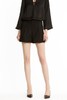 CENCH EDITION 黑色简约中高腰短裤 1078 商品缩略图0