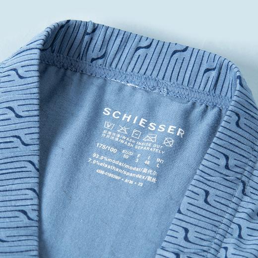 【印花莫代尔】SCHIESSER德国舒雅男士内裤春夏新款莫代尔中腰平角裤印花舒适四角底裤39/21103T 商品图3