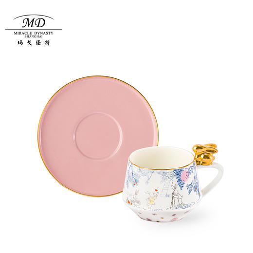 【玛戈隆特厅】B7F丨玉兔呈祥兔来运转家用轻奢下午茶茶具咖啡杯碟送礼包装 商品图3