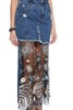 EVA OUXIU伊华欧秀 手工刺绣拼接牛仔半裙 6104 商品缩略图3