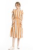 OCTAVIA 橙白条纹丝麻连衣裙 1757 商品缩略图4