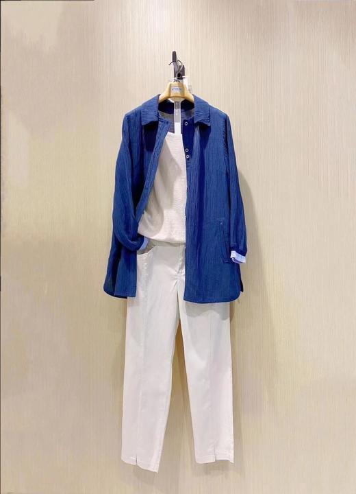 3楼无色无味女装麻和粘纤混纺外套8233A097 商品图0