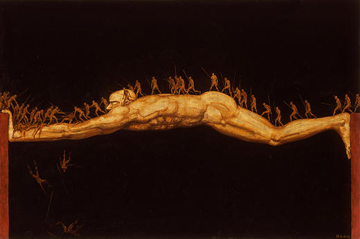 不仁斋薛继业油画60x40高精微喷复制版画(无框加印) 商品图6