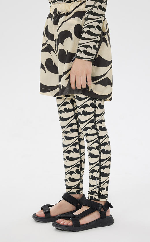 jnby  23年春款  原创图案运动紧身长裤  1N3E14890 商品图3