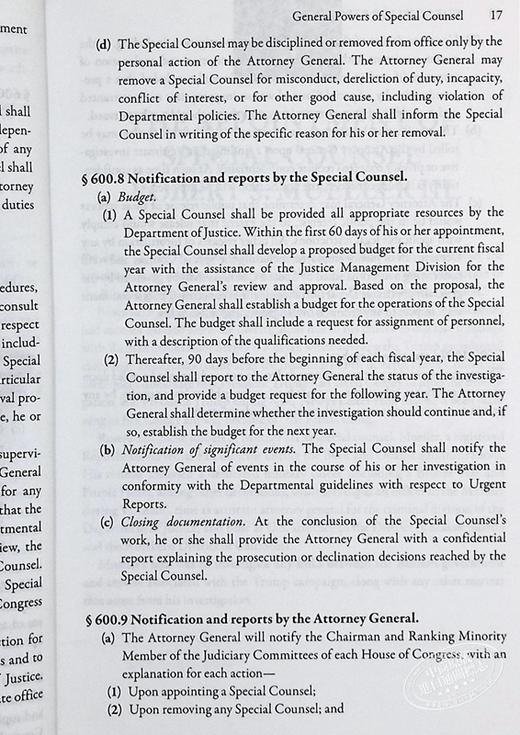 【中商原版】穆勒报告 英文原版 The Mueller Report 政治历史与理论 商品图8