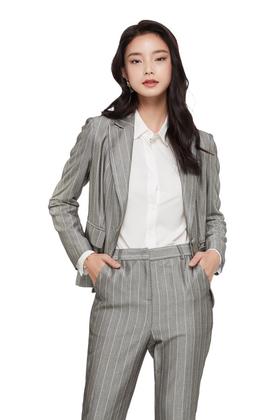 LNNNS 灰色条纹西装外套 6084