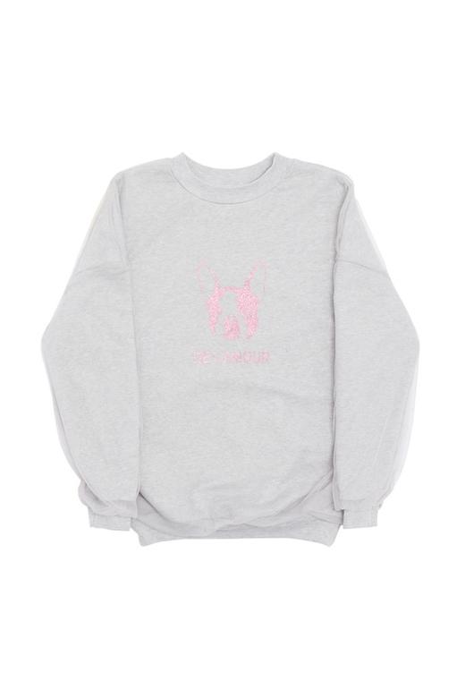 SUMMER & SAGE 网纱饰灰色套头上衣 6085 商品图4