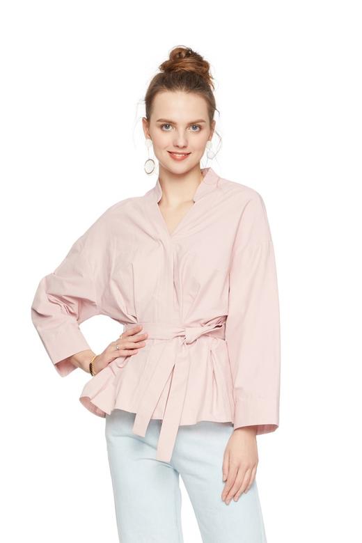 AVA V领束腰上衣 6183 商品图0