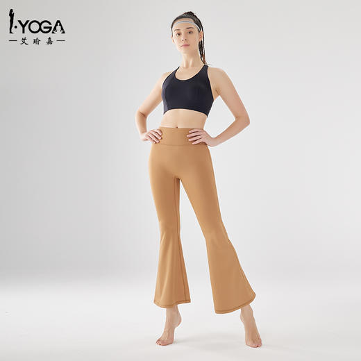 IYOGA艾瑜嘉 瑜伽运动裹胸高强度防震工形美背亲肤轻磨毛莱卡N66面料可拆胸垫BRA081 商品图2