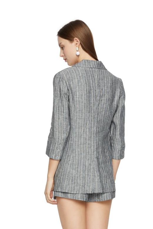 J.A 灰色条纹西装外套 6152 商品图2