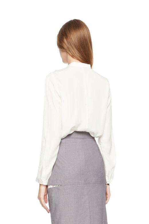 OCTAVIA 荷叶边饰白色上衣 6237 商品图2