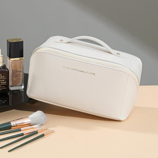 【随时随地补妆！ins风大容量化妆包】网红化妆包风琴枕头包旅行收纳袋洗漱包化妆品收纳包，口红唇膏面霜爽肤水轻松收纳袋 商品图4