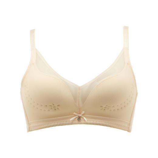 都市丽人WISECOOL常规内衣B杯薄3/4杯锁边布文胸三排树脂胶圈LB32D2 商品图4