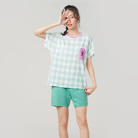 都市丽人凉感无尘棉薄短袖家居服睡衣LH32B6