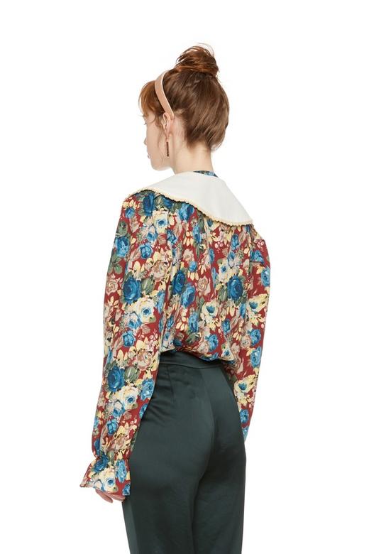 AVA 夸张衣领印花上衣 5982 商品图2