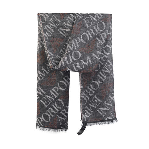 【特惠秒】Emporio Armani 阿玛尼男女通款针织字母飞鹰logo羊毛围巾 98663 商品图0