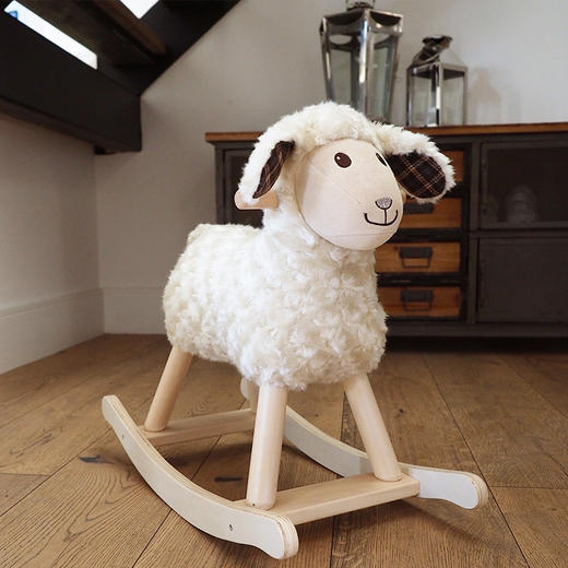 英国Little Bird Told Me小羊朗伯宝宝实木摇摇马儿童婴儿周岁生日礼物玩具小木马-【玩具】 商品图1