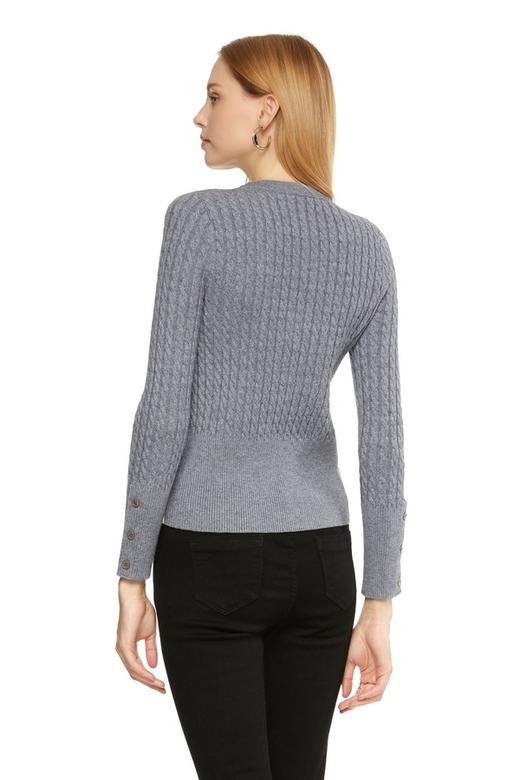 SUMMER & SAGE 抽象动物图案灰色毛衫 8533 商品图2