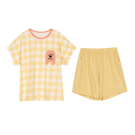 都市丽人凉感无尘棉薄短袖家居服睡衣LH32B6 商品图5