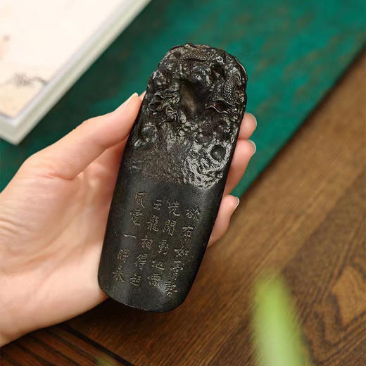 百年制锡  乾茂号｜纯锡云龙茶则  尺寸：长12.8cm、宽5cm 商品图0