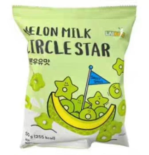 涞可哈蜜瓜牛奶味星月甜甜圈 50g/袋 商品图0