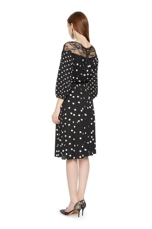 SUMMER & SAGE 蕾丝拼接波点连衣裙 6238【不含腰带】 商品图2