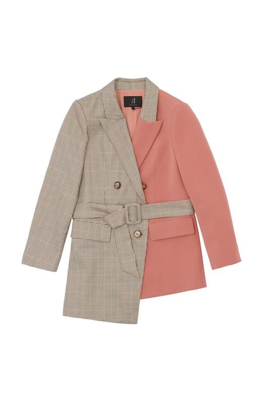 J.A 格纹拼接西装外套 6135 商品图4