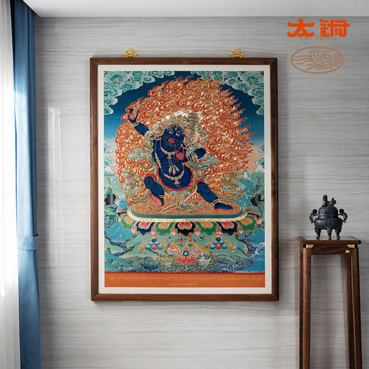 铜师傅太铜 手工錾刻 铜雕画《唐卡七彩款金刚手菩萨》限售33幅 商品图3