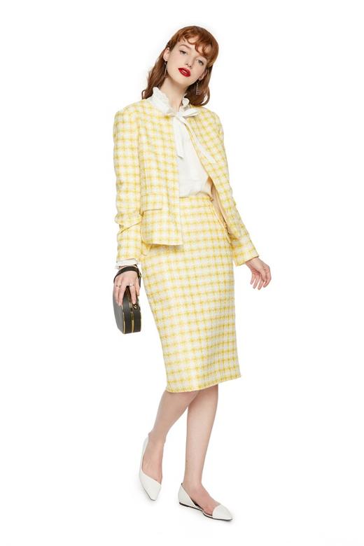 AVA 小香风格纹半身裙 6042 商品图1