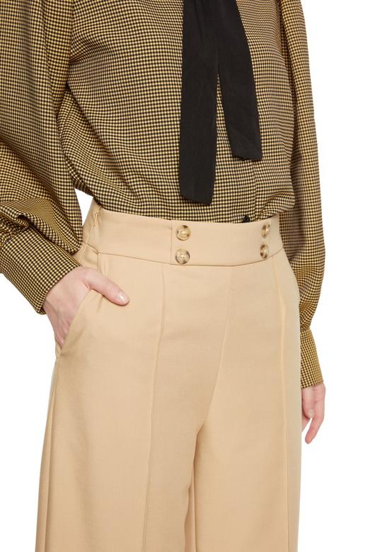 LNNNS 米黄色高腰阔腿裤 6090 商品图3