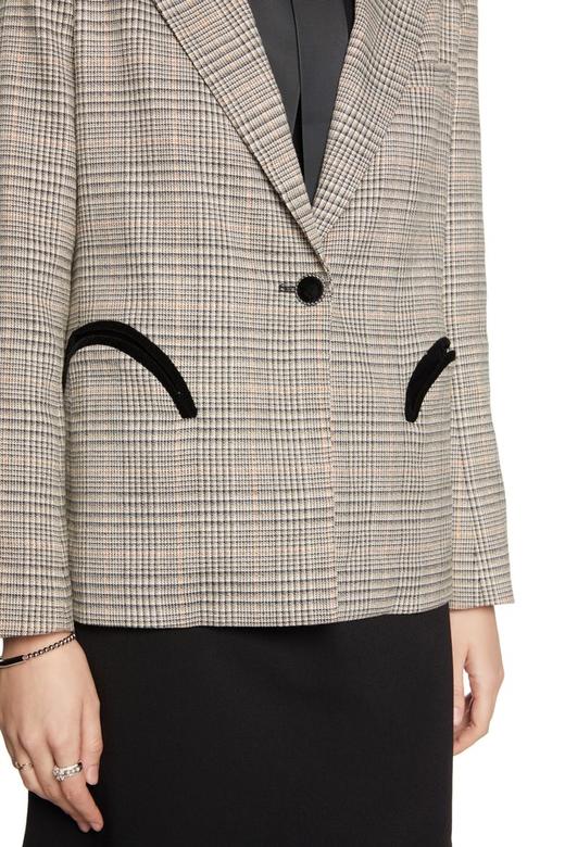 LNNNS 简约灰色格纹西装外套 6083 商品图3