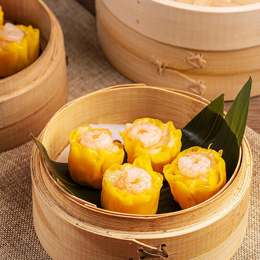 【6袋装】国联水产虾仁烧卖广式早点面点大颗虾仁200g*6组合 商品图3