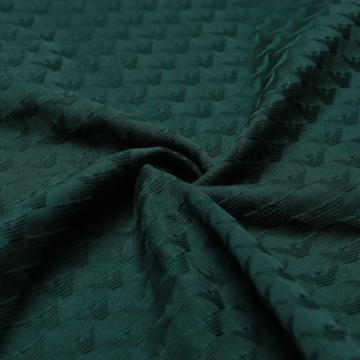 EMPORIO ARMANI 阿玛尼 男士棉质老鹰徽标印花短袖POLO衫 墨绿色 8N1FP0 1JHWZ 0590 商品图3