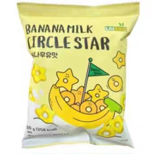 涞可香蕉牛奶味星月甜甜圈 50g/袋 商品图0