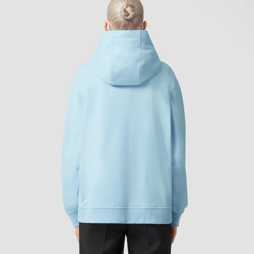 BURBERRY 巴宝莉 女士字母徽标印花棉质连帽卫衣 浅蓝色 8063579 A1397 商品图2