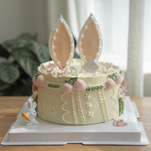翻糖饰兔耳蛋糕 商品图0